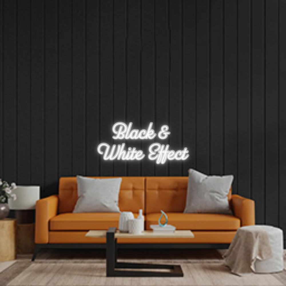 Custom Neon Sign: Black & 
Whi...