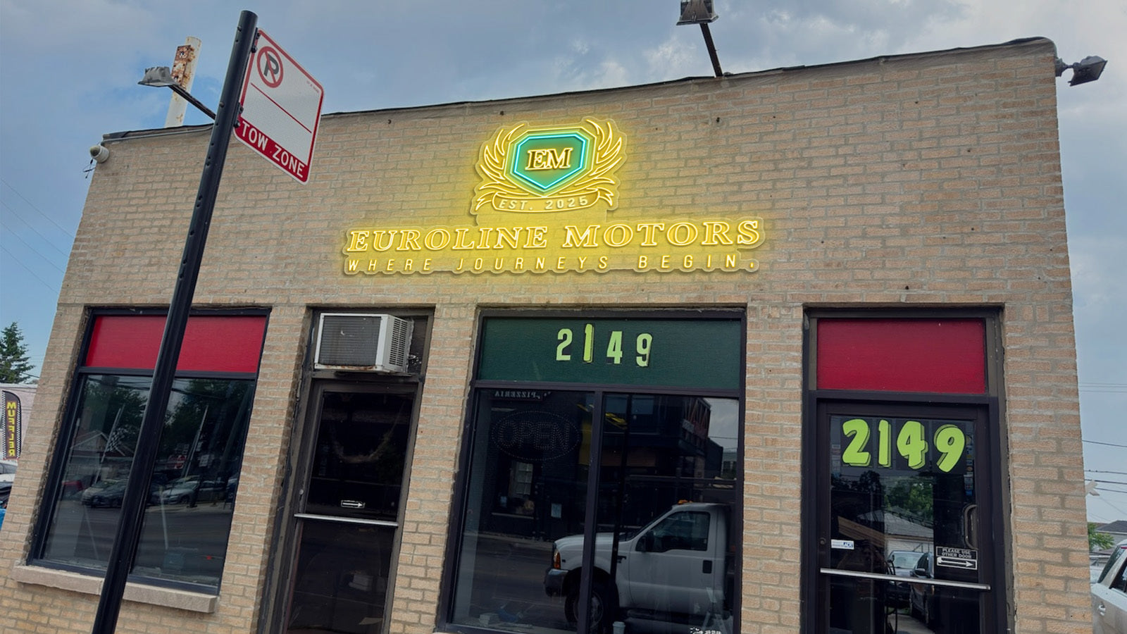 EUROLINE MOTORS - Premium Neon Artwork