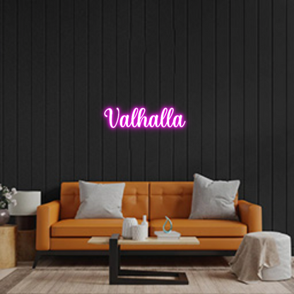 Custom Neon Sign: Valhalla