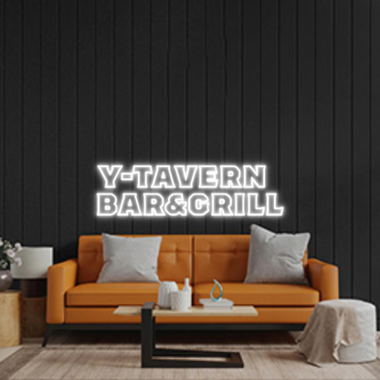 Custom Neon Sign: Y-TAVERN
BAR...