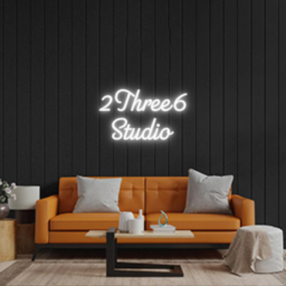 Custom Neon Sign: 2Three6
Studio