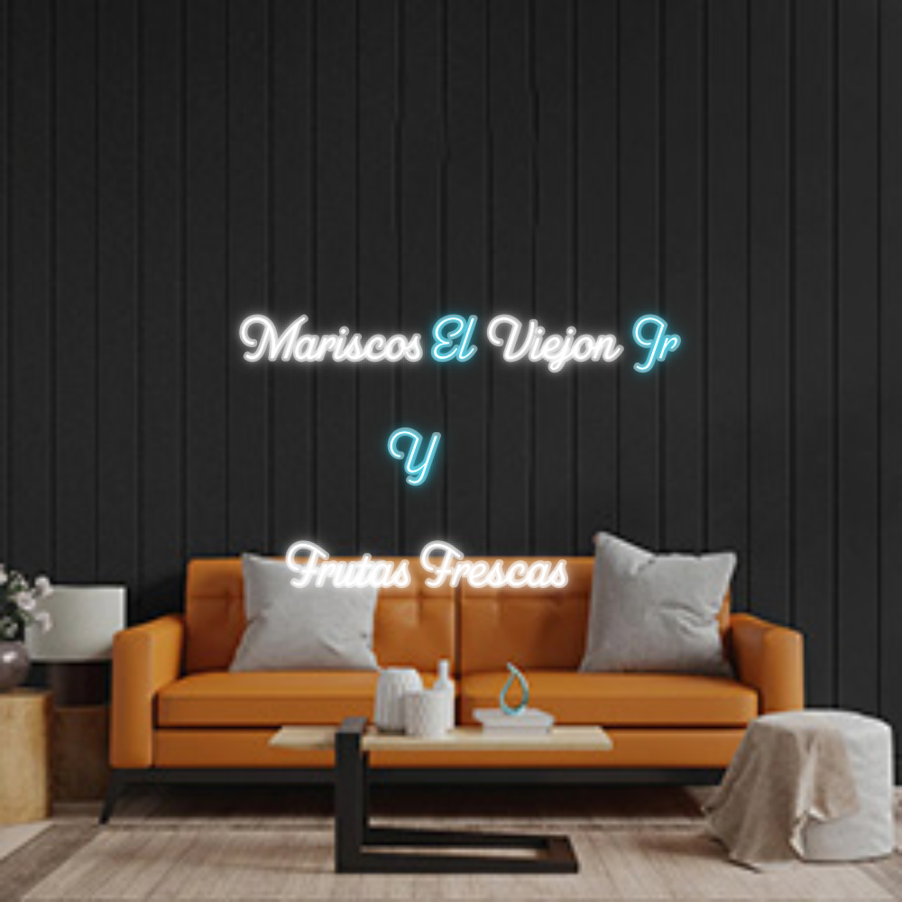 Custom Neon Sign:  Mariscos El ...