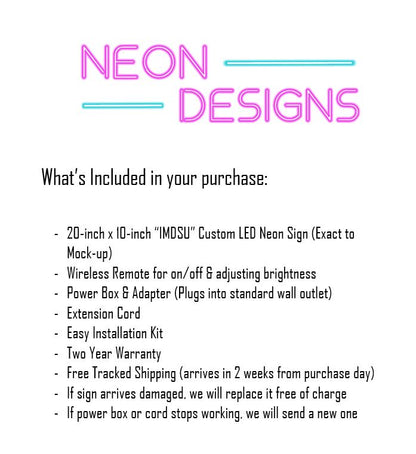 IMDSU - Premium Neon Artwork