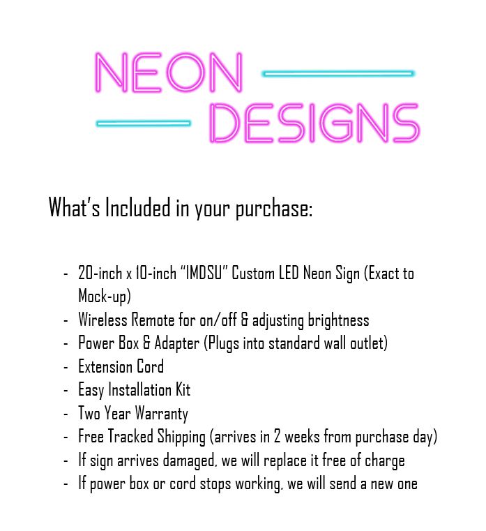 IMDSU - Premium Neon Artwork
