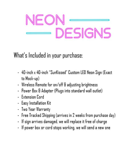 SunKissed - Premium Neon Artwork