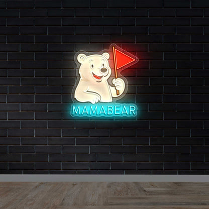 MAMA BEAR - Premium Neon Artwork