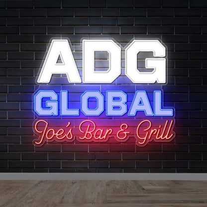 ADG Global Joe's Bar & Grill - Premium Neon Artwork