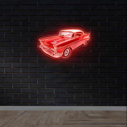 57 Chevy - Premium Neon Artwork