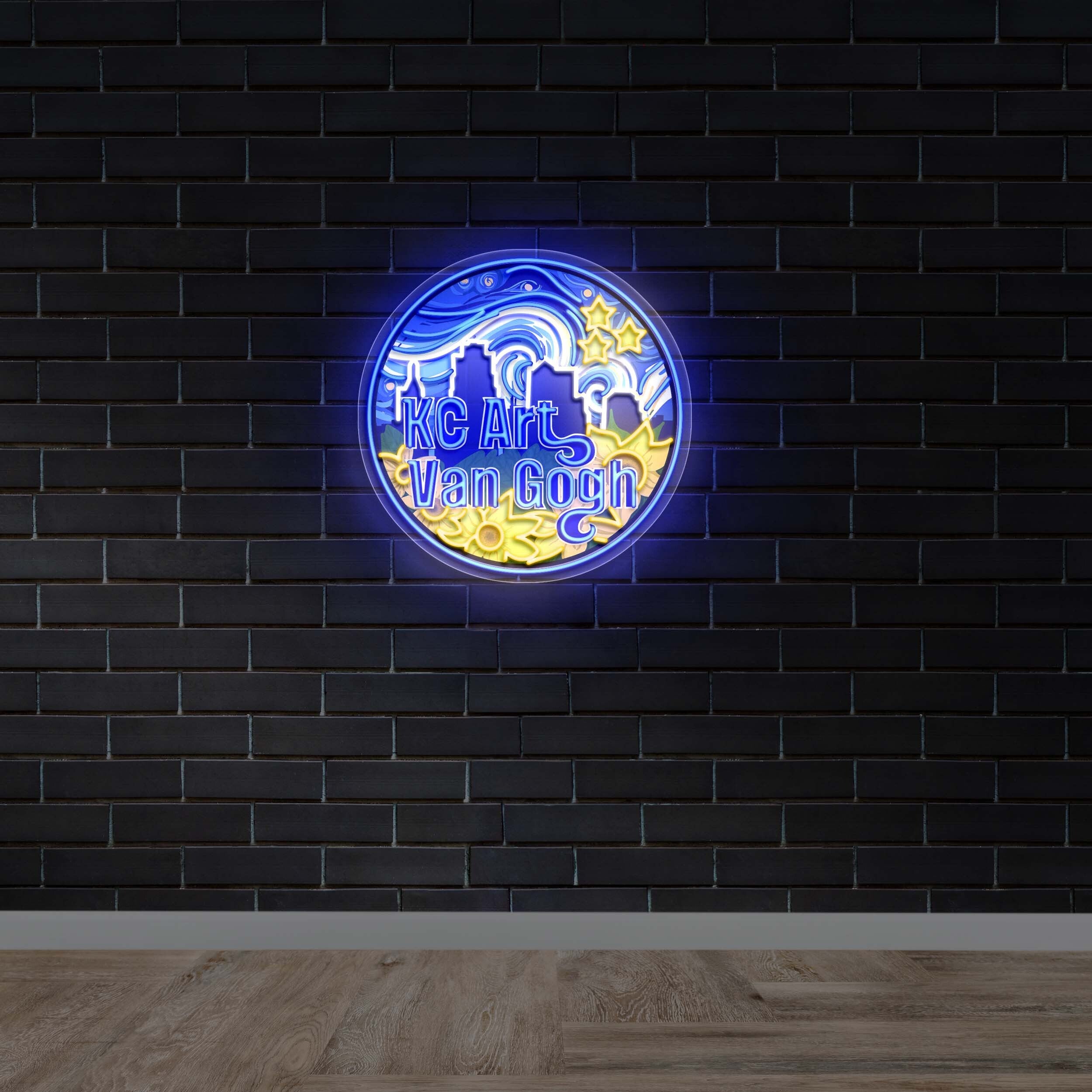 KC Art Van Gogh – Premium Neon Artwork