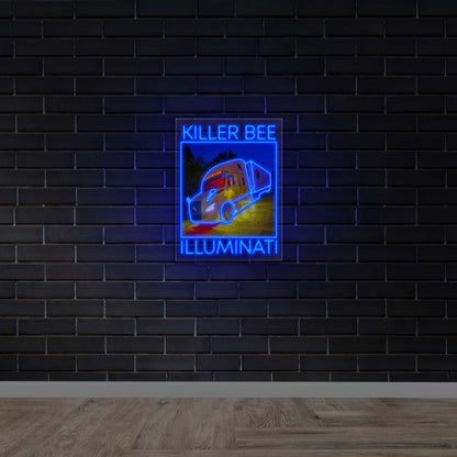 Killer Bee Illuminati - Premium Neon Artwork