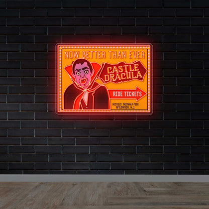 Castle Dracula - Premium Neon Artwork