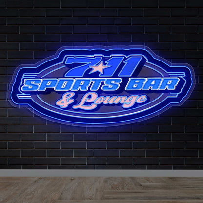711 Sports Bar & Lounge - Premium Neon Artwork