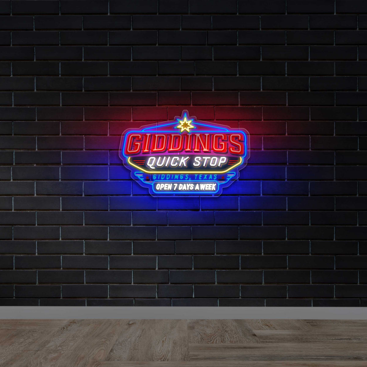 Giddings Quick Stop - Premium Neon Artwork
