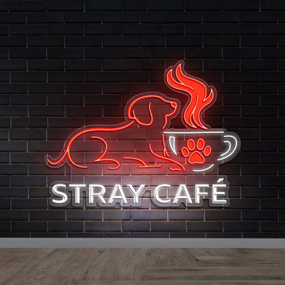 STRAY CAFE -  Premium Neon Artwork