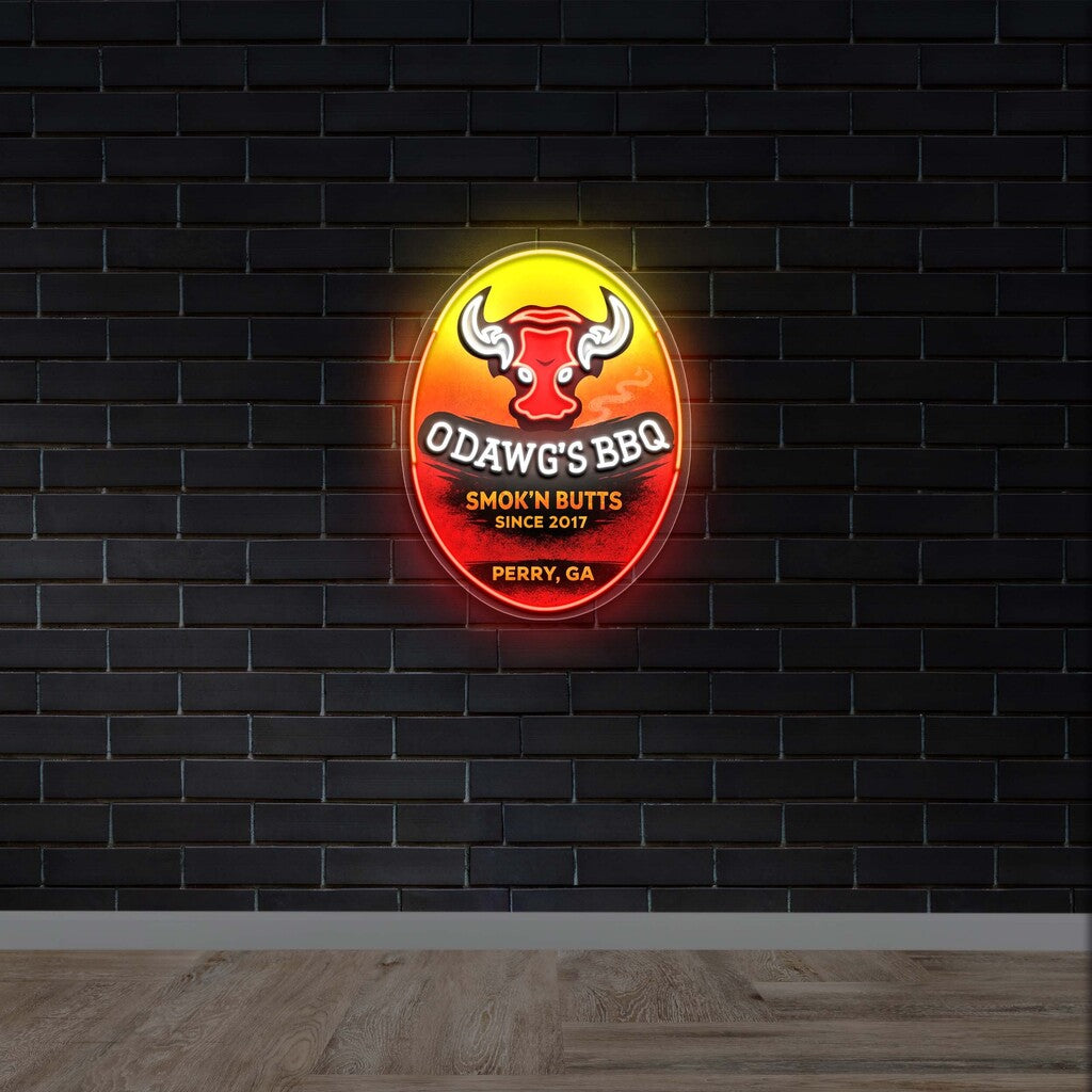 O'Dawg's BBQ -  Premium Neon Artwork