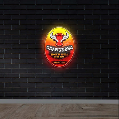 O'Dawg's BBQ -  Premium Neon Artwork
