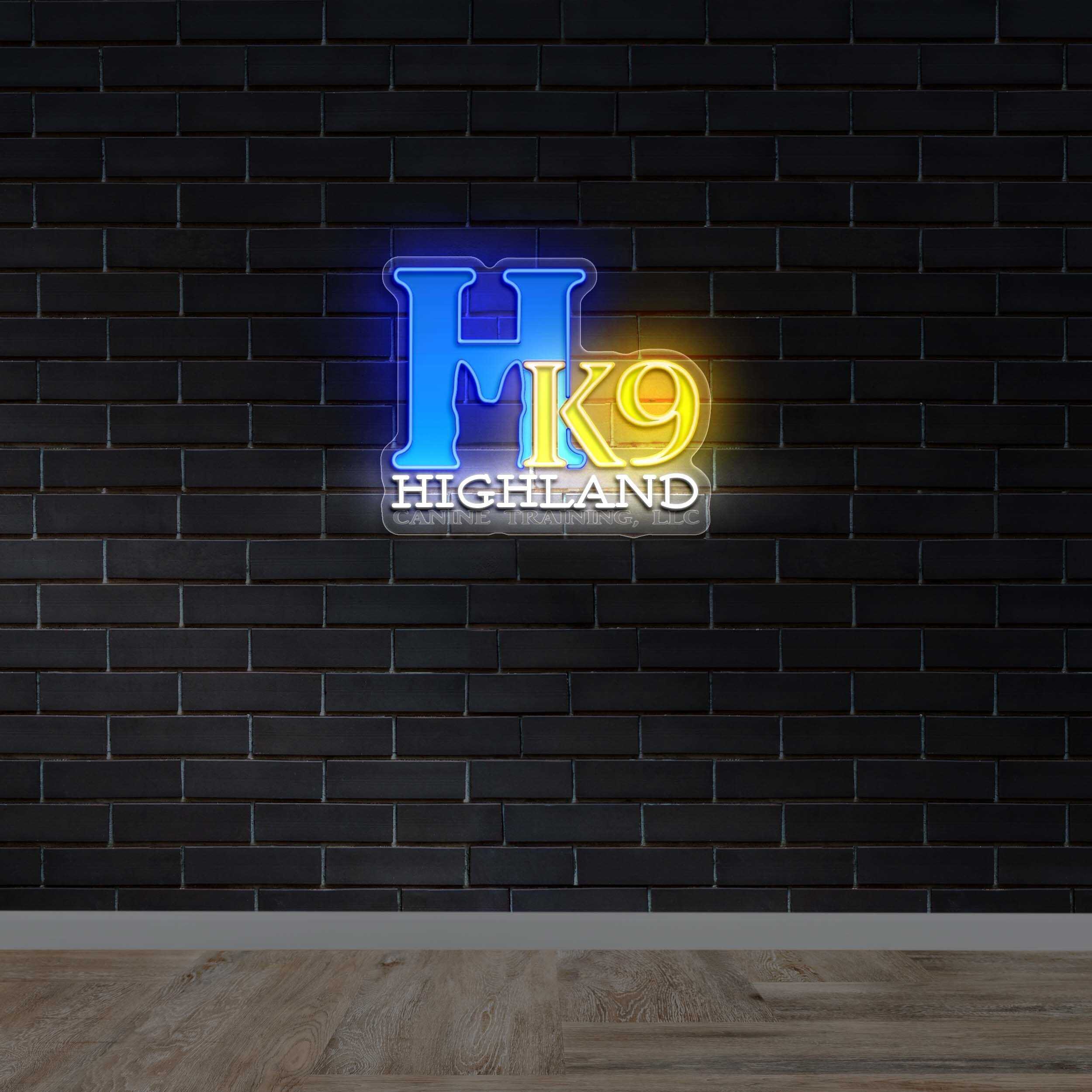 Highland K9 - Premium Neon Artwork