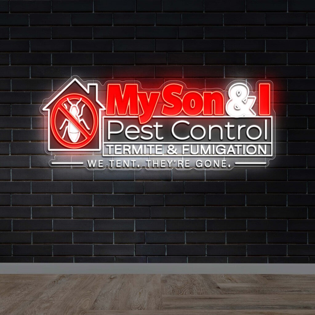 MY SON AND I PEST CONTROL LLC (version 3) - Premium Neon Artwork