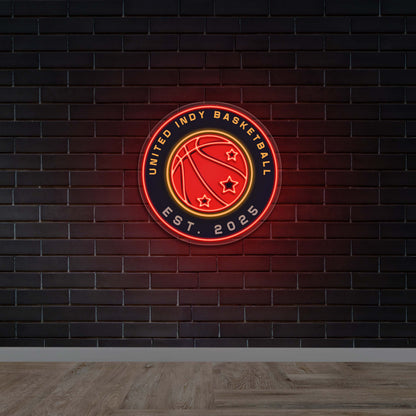 United Indy Basketball - Premium Neon Artwork