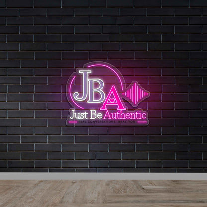 Just Be Authentic - Premium Neon Artwork