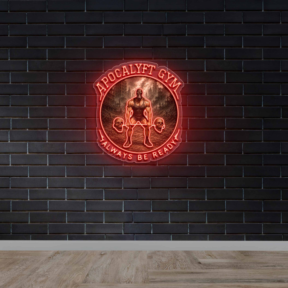Apocalypse Gym Always Be Ready - Premium Neon Artwork