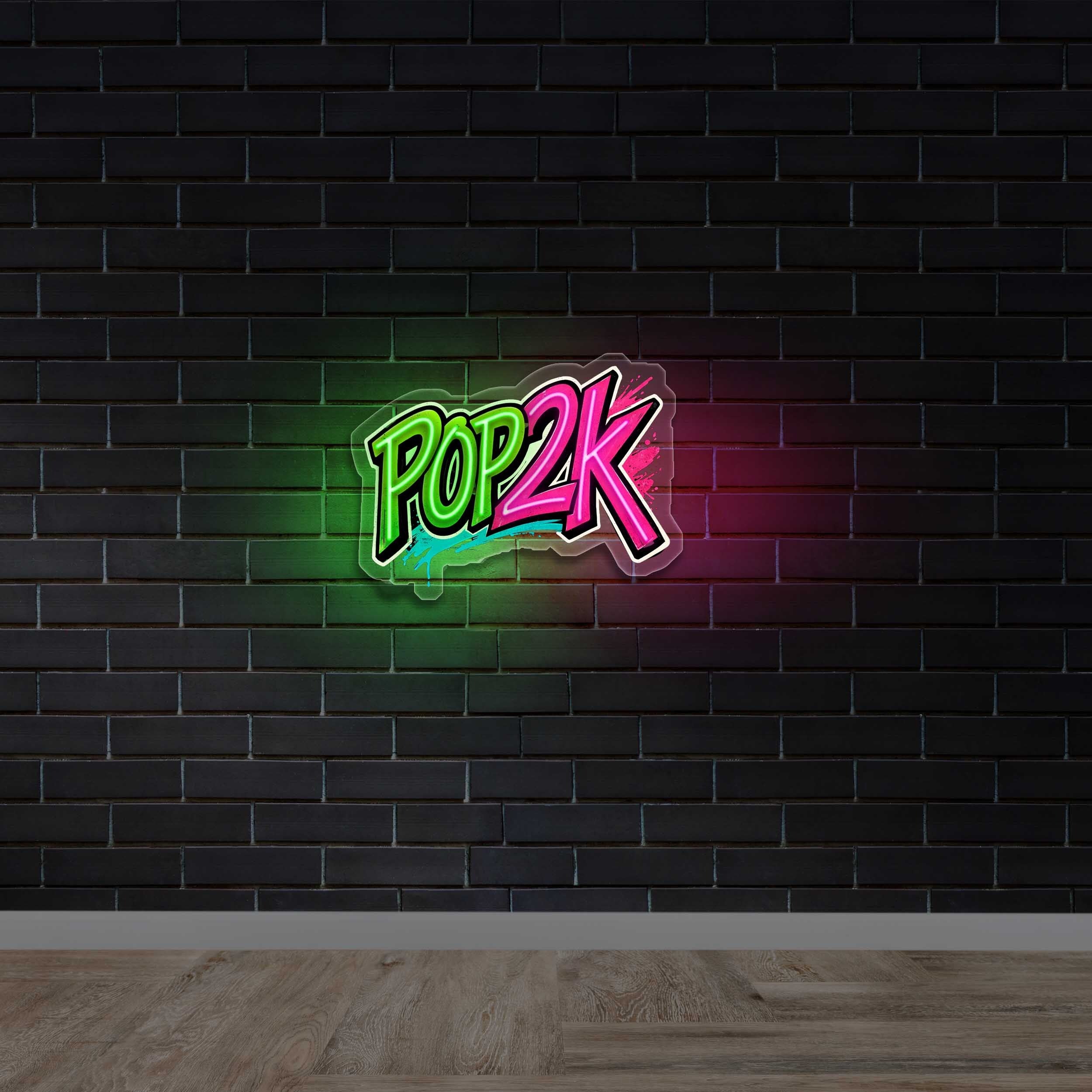 POP2K - Premium Neon Artwork