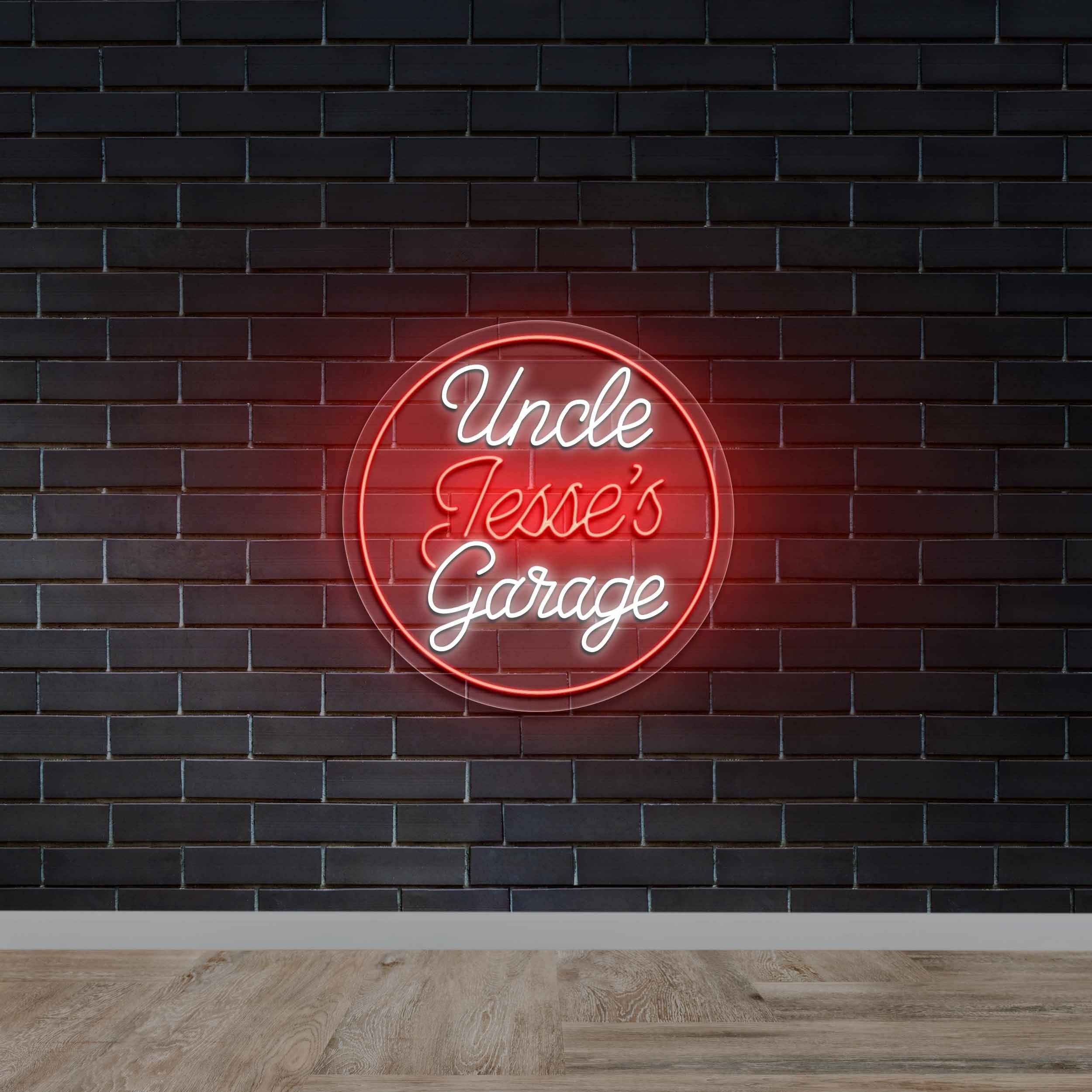 Uncle Jesse's Garage - Premium Neon Artwork