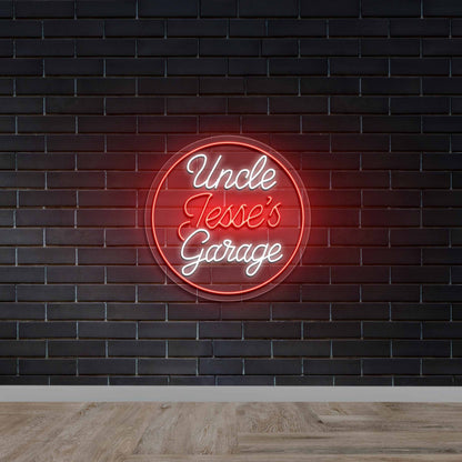 Uncle Jesse's Garage - Premium Neon Artwork