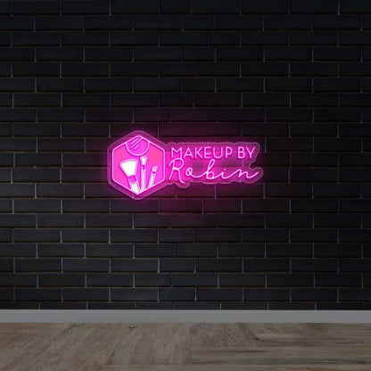 Makeup By Robin - Premium Neon Artwork