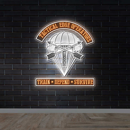 Tactical Edge Operators - Premium Neon Artwork
