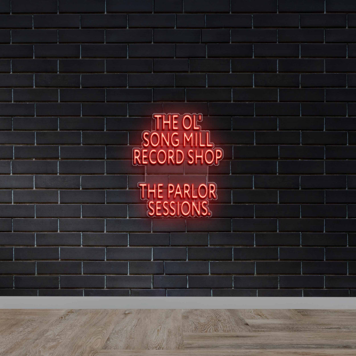 The Ol' Song Mill Record Shop (text only version) - Premium Neon Artwork