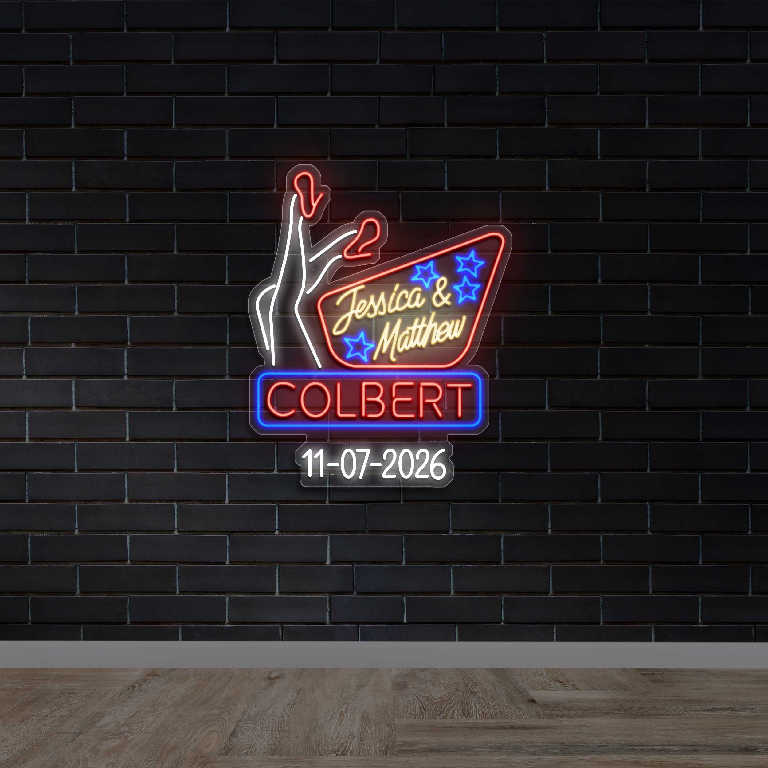 Jessica & Matthew Colbert - Premium Neon Artwork