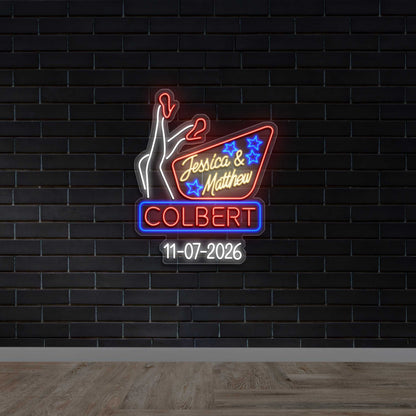 Jessica & Matthew Colbert - Premium Neon Artwork