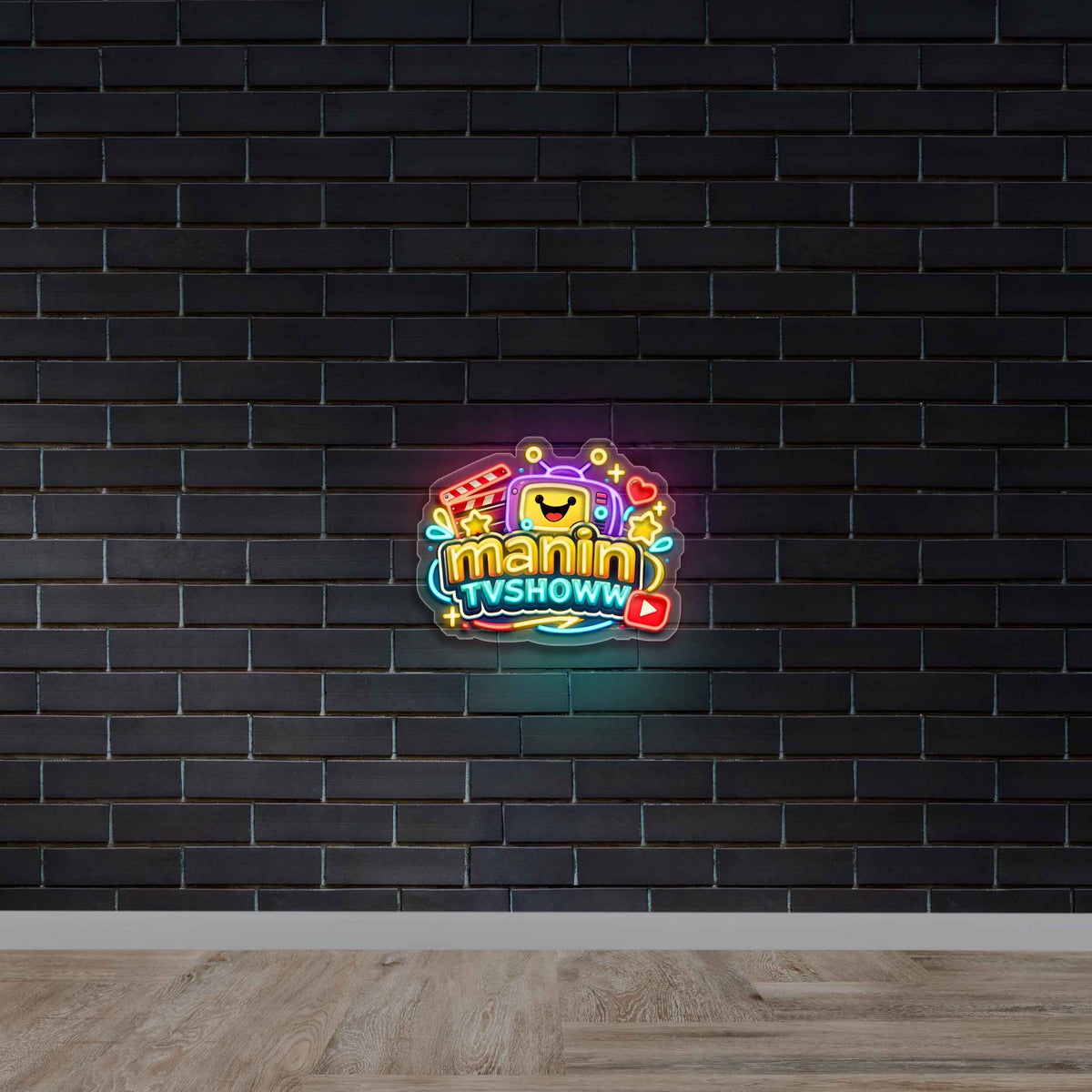 Manin TV Showw - Premium Neon Artwork
