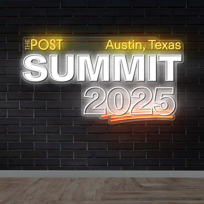 SUMMIT 2025 - Premium Neon Artwork