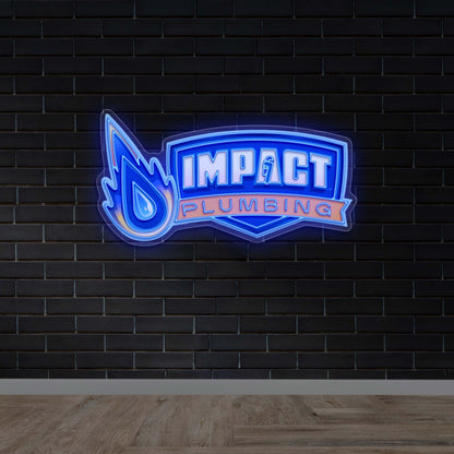 Impact Plumbing - Premium Neon Artwork