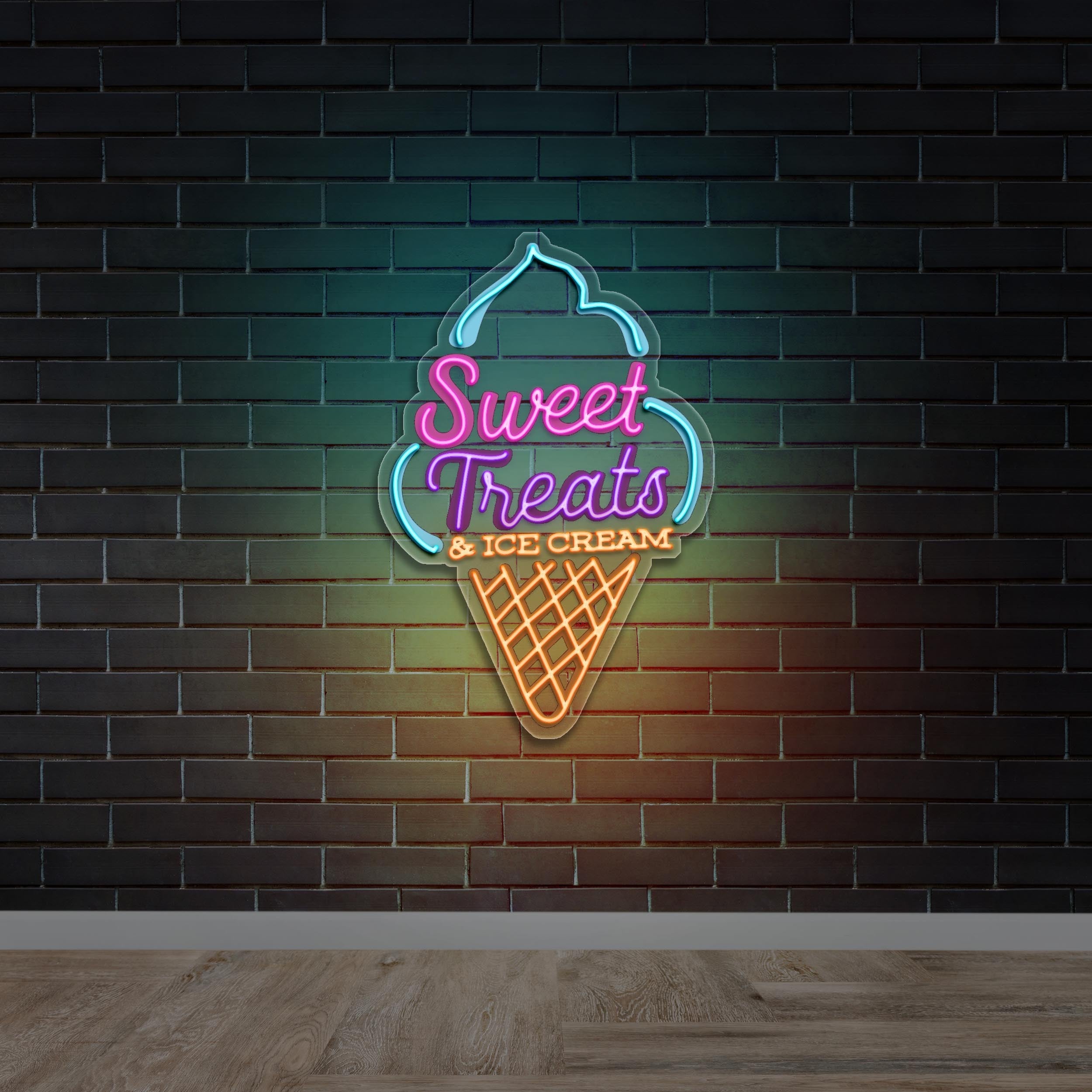 Sweet Treats & ICE CEAM - Premium Neon Artwork