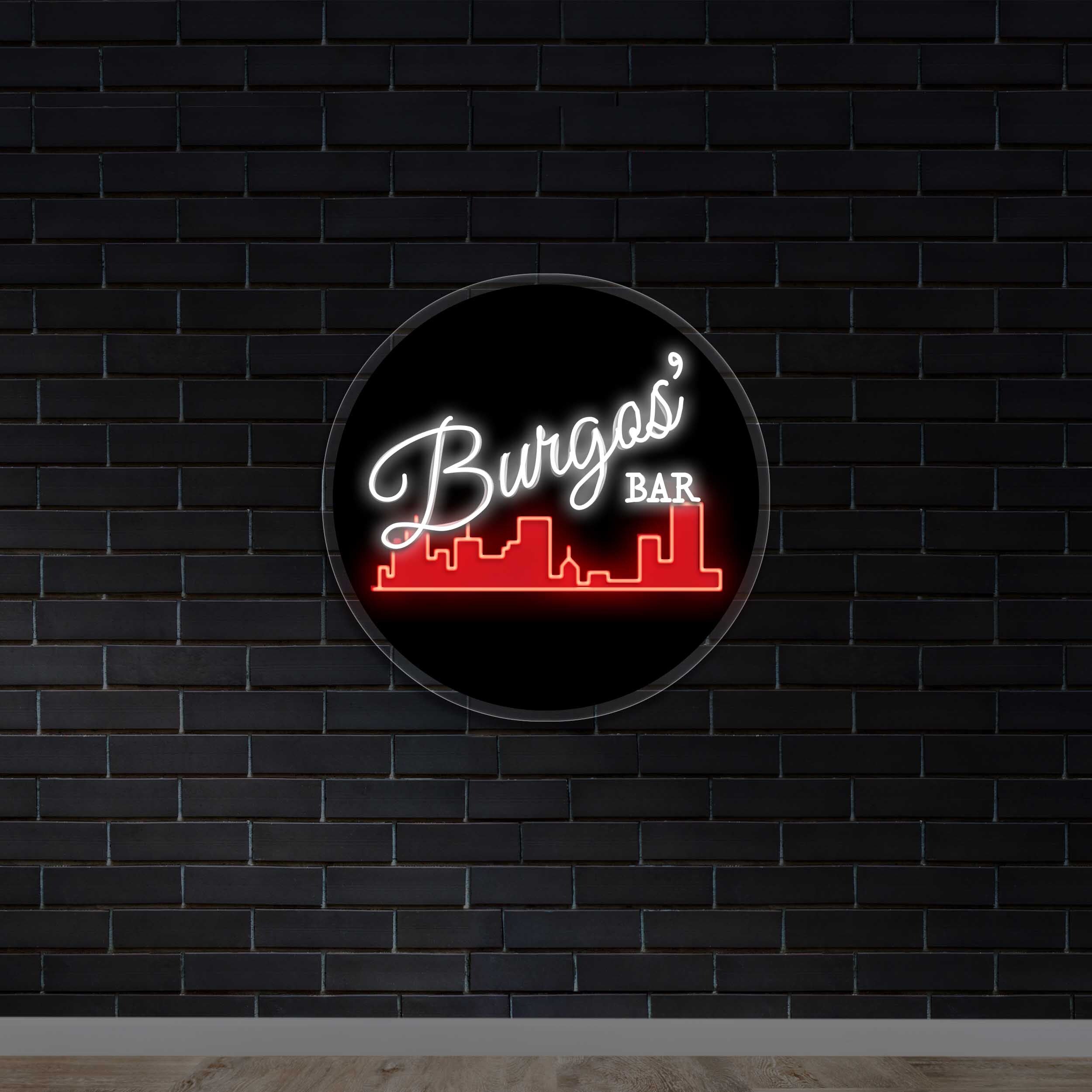 Burgos' Bar - Premium Neon Artwork
