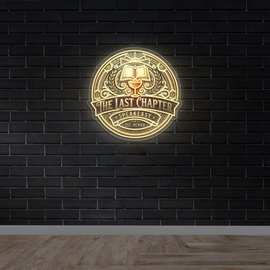 The Last Chapter Speakeasy - Premium Neon Artwork