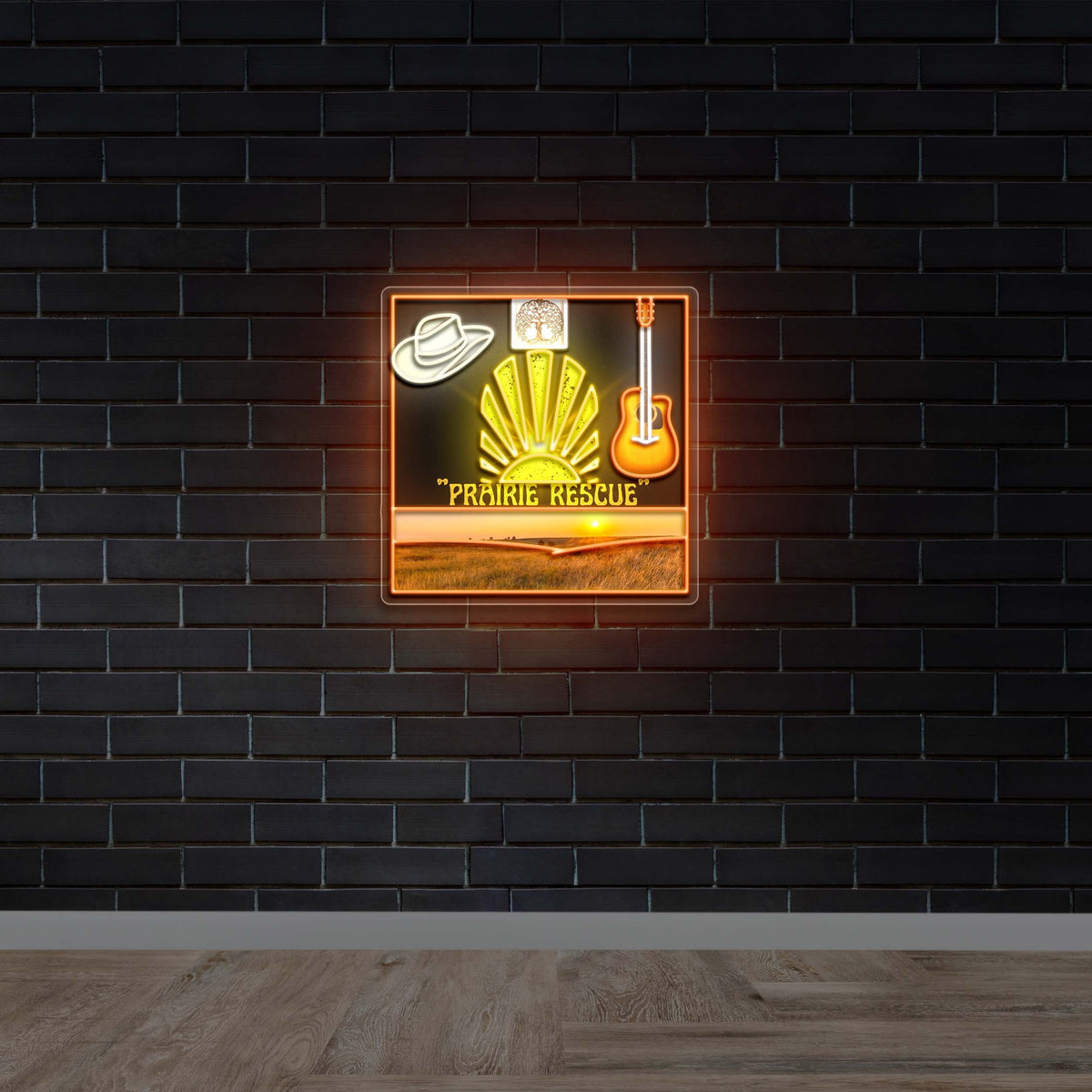 Prairie Rescue - Premium Neon Artwork