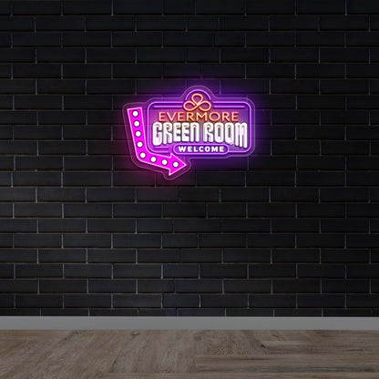 Evermore Green Room Welcome - Premium Neon Artwork