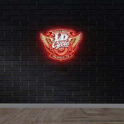 LD Cycle - Premium Neon Artwork
