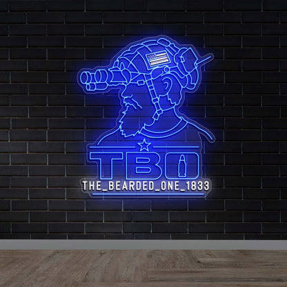 TBO The Bearded One - Premium Neon Artwork