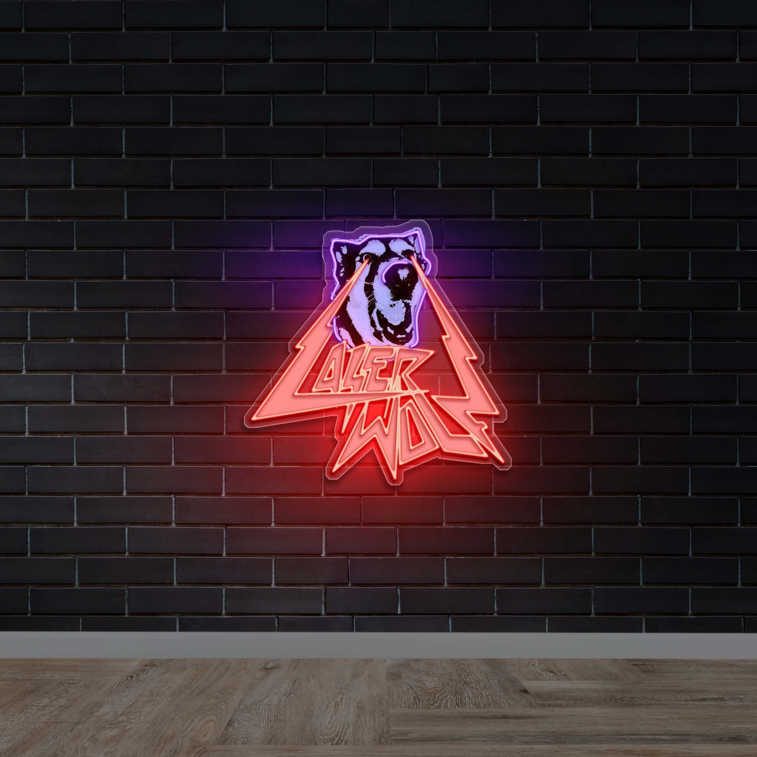 Laser Wolf - Premium Neon Artwork