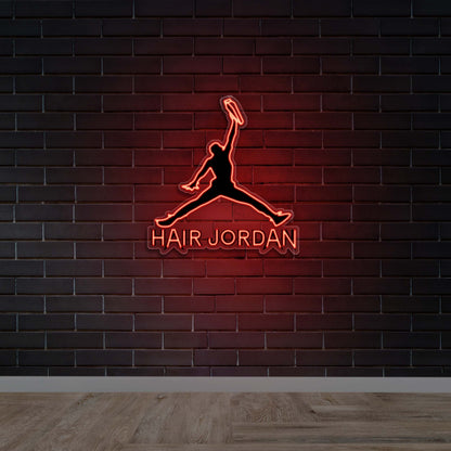 Hair Jordan - Premium Neon Artwork