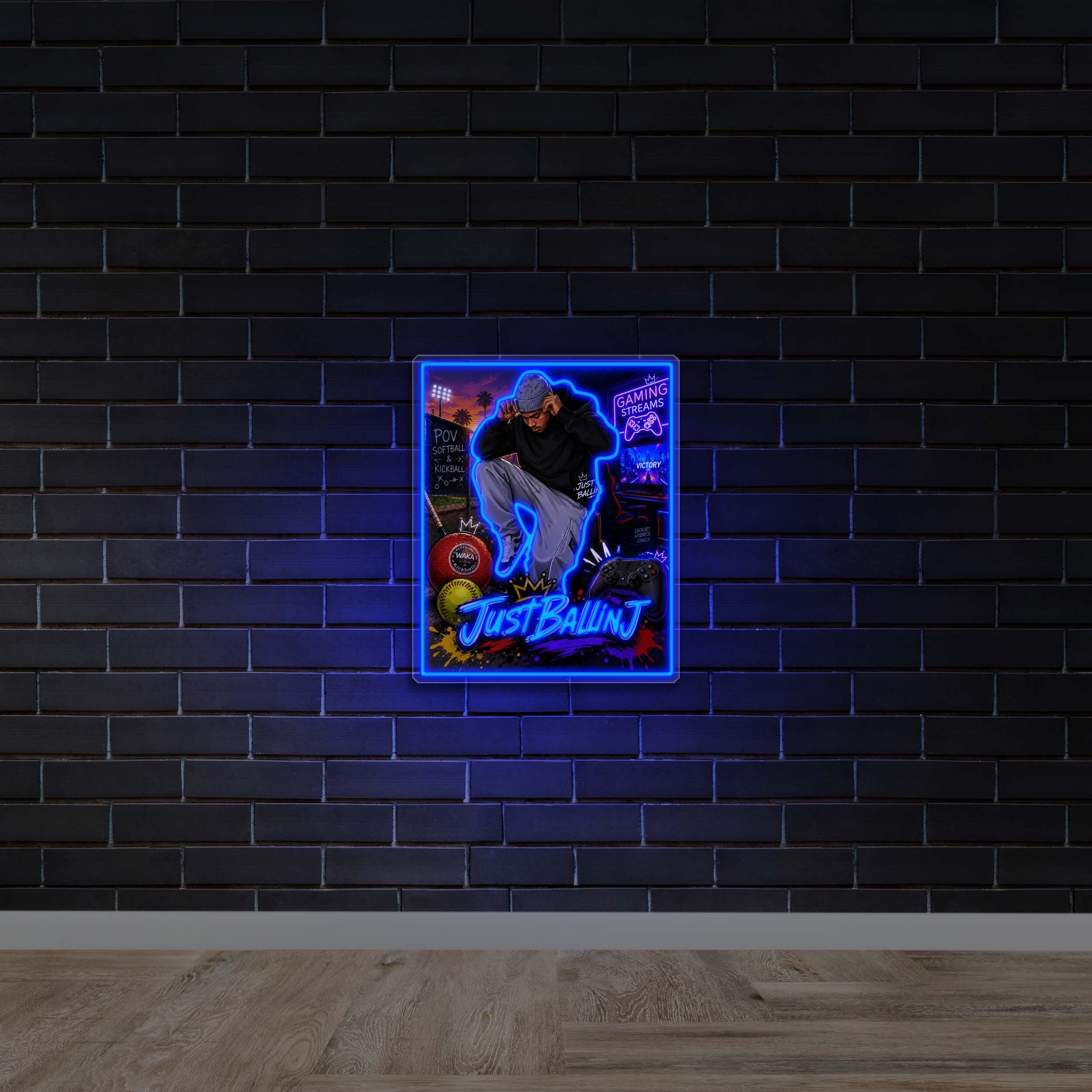 JustBallinJ - Premium Neon Artwork