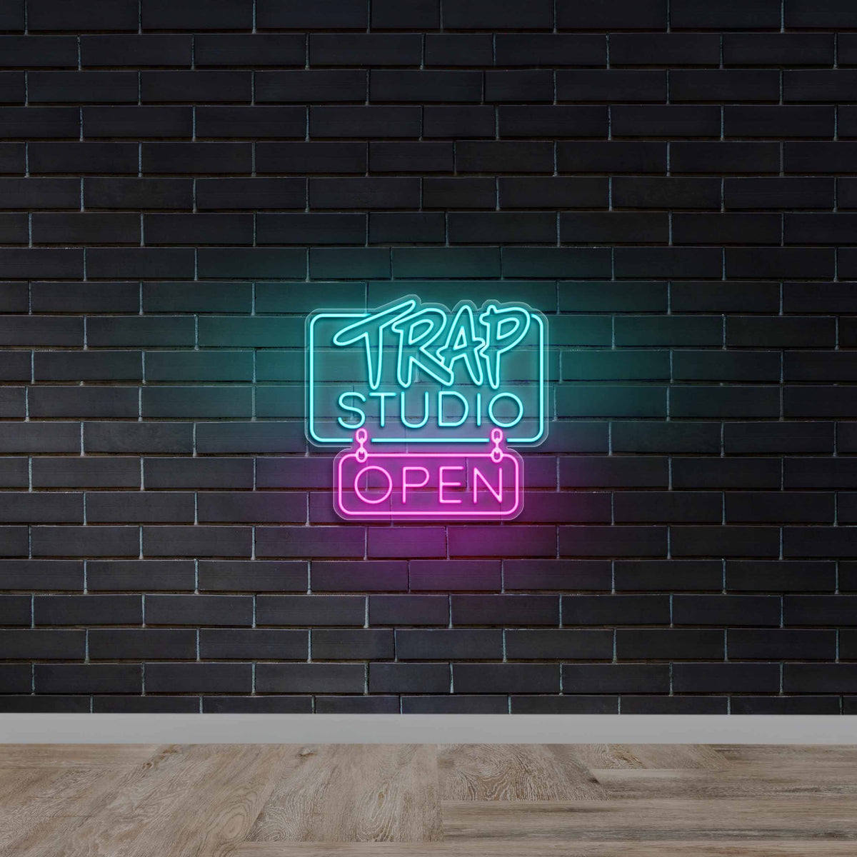Trap Studio Open - Premium Neon Artwork