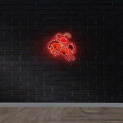 Buck Cherry Cowboy Neon Sign - Premium Neon Artwork