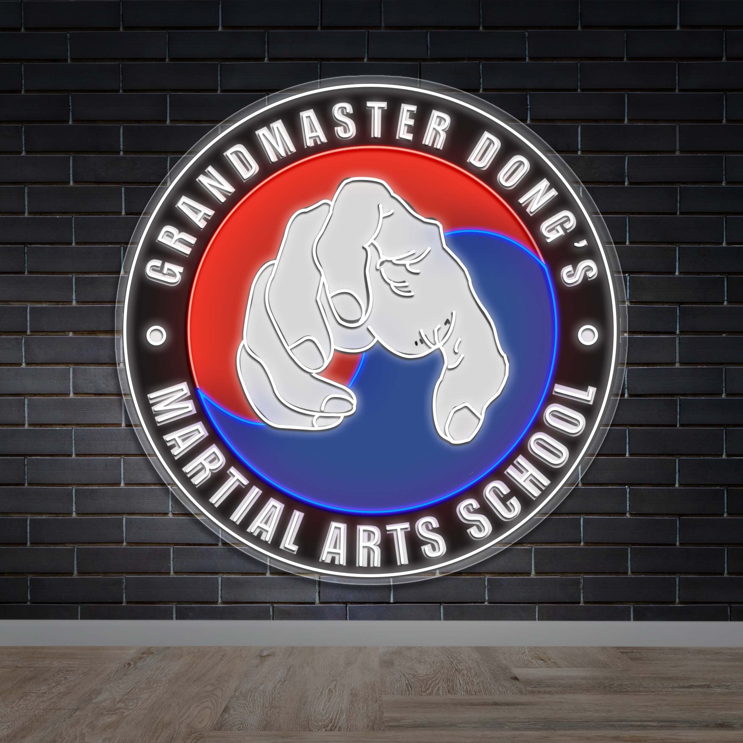 Grandmaster Dong's Martial Arts - Premium Neon Artwork