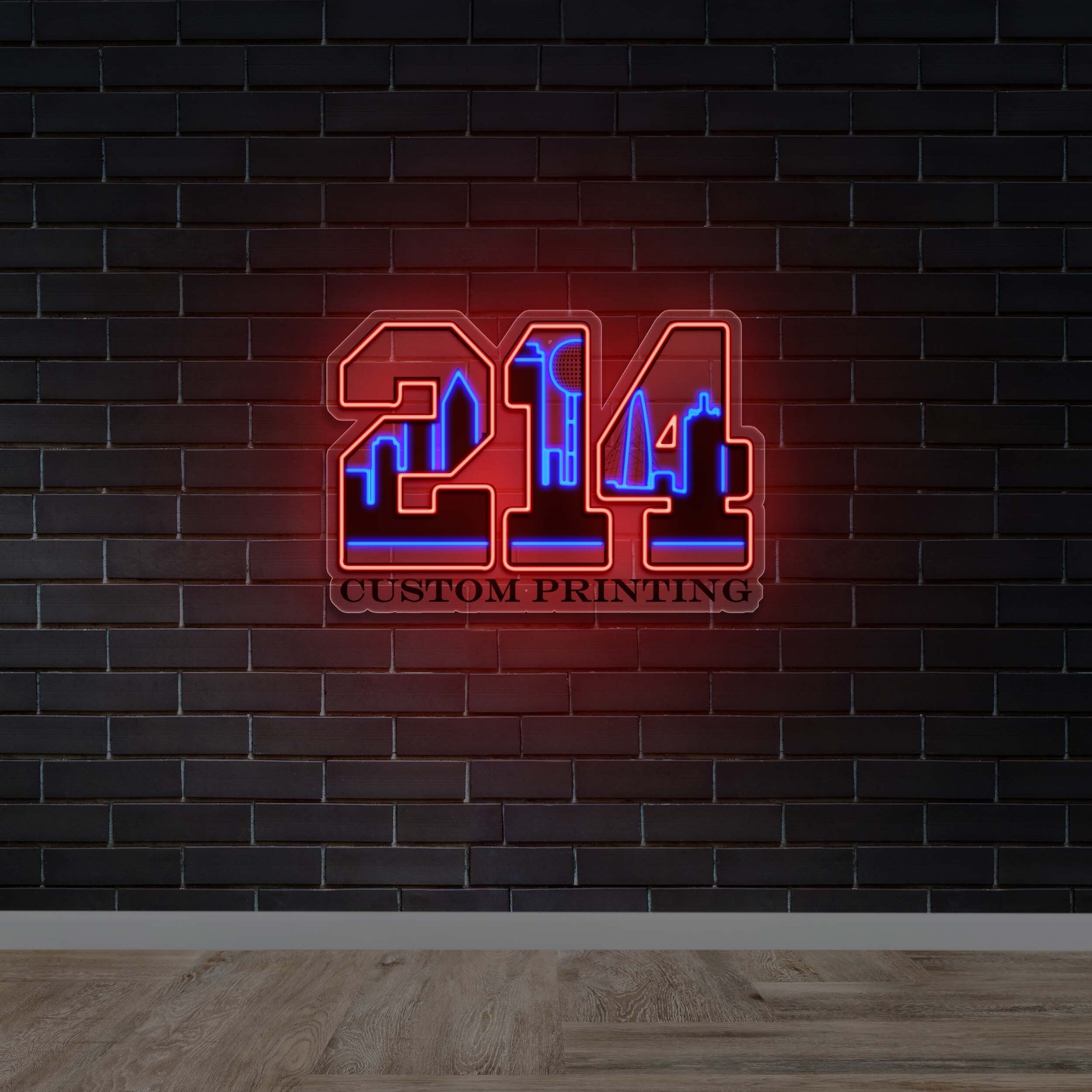 214 Custom Printing - Premium Neon Artwork